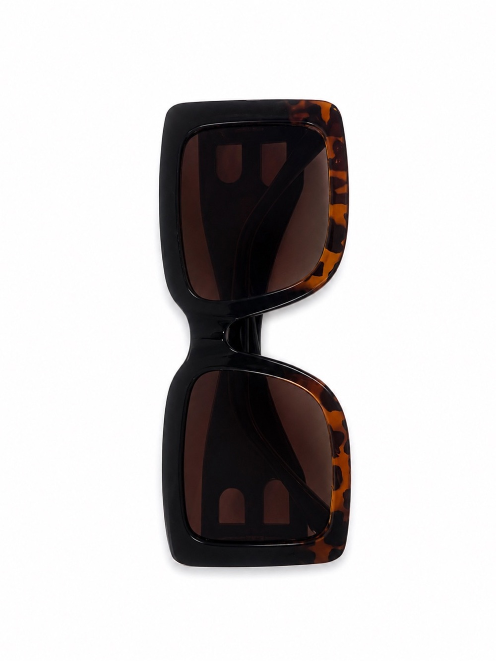 Oversized Square Acetate B Sunglasses •Tortoise/Black • NWT BE4312 - Picture 3 of 3